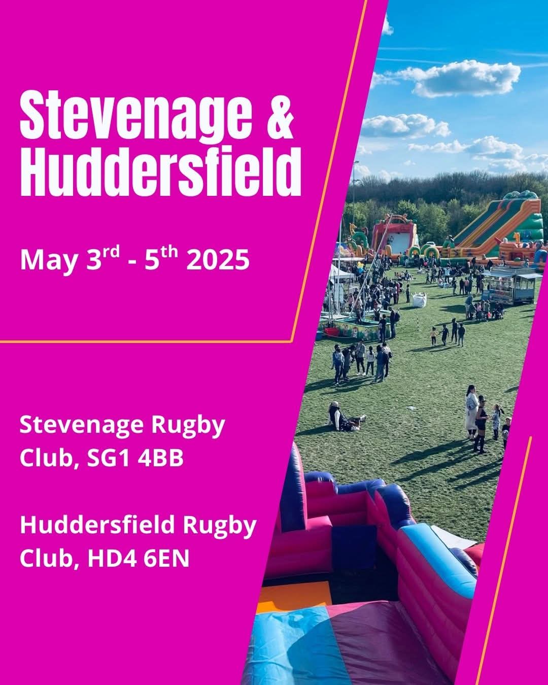 🤸♂️ Stevenage Inflatable Fun Days - May 2025 at Stevenage Rugby Club, SG1 4BB | Baby/Toddlers, Family, Food/Drink, Fun, Kids, Outdoor, Pay On Entry, Play Area, Weather Permitting | Suitable for: Children, Family, Free Parking, Parking Onsite, Toilets 🤸♂️ Stevenage Inflatable Fun Days - May 2025 - Event Image 2 May 04, 2025