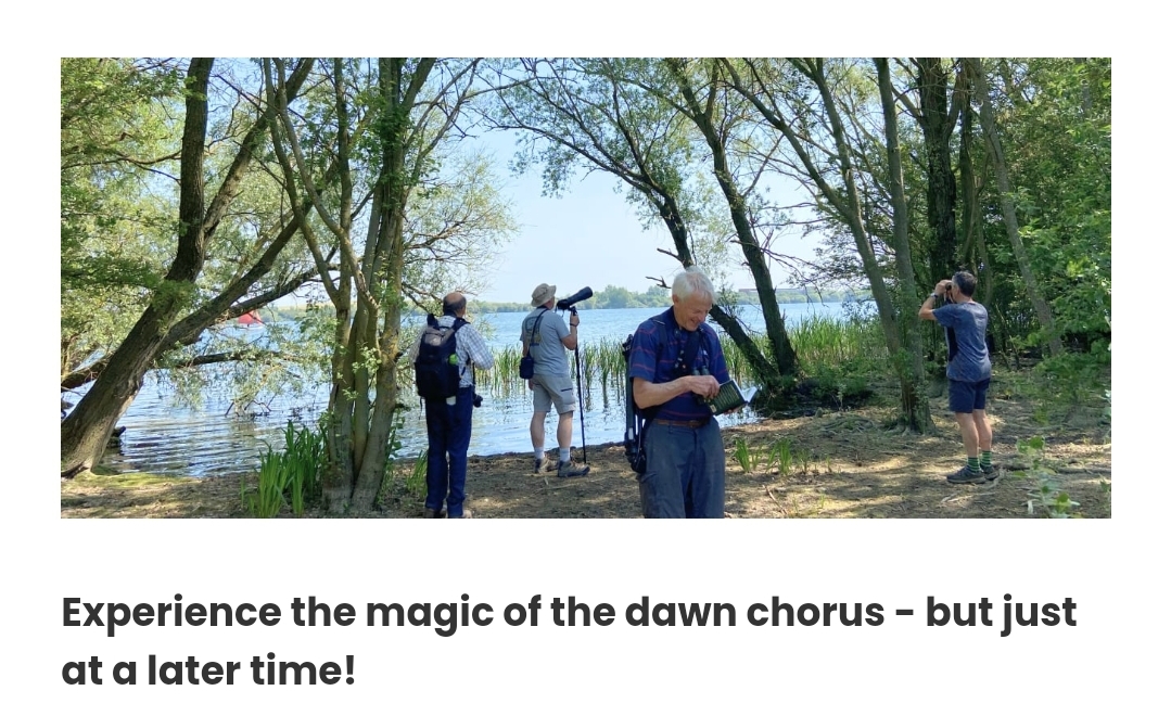 🌄 Late risers dawn chorus bird walk at Millennium Country Park, Marston Moretaine at Millennium Country Park, Marston Moretaine, Bedford, MK43 0PR | Adults, Animals, Education, Low Cost, Outdoor, Social, Advance Booking, Health & Wellbeing, Ticket Event | Suitable for: Toilets, Accessible, Blue Badge Parking, Parking Onsite 🌄 Late risers dawn chorus bird walk at Millennium Country Park, Marston Moretaine - Event Image 2 May 10, 2025 07:00 AM