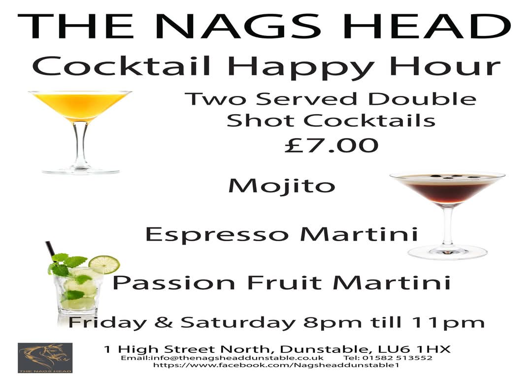 🎶 The Nags Head Bank Holiday Weekend - Dunstable at The Nags Head, 1 High St N, Dunstable LU6 1HX | Adults, Food/Drink, Free Entry, Music, Nightlife | Suitable for: Adults Only, Toilets 🎶 The Nags Head Bank Holiday Weekend - Dunstable - Event Image 2 May 04, 2025 09:00 PM