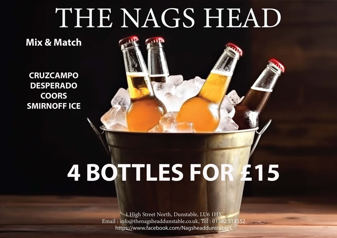 🎶 The Nags Head Bank Holiday Weekend - Dunstable at The Nags Head, 1 High St N, Dunstable LU6 1HX | Adults, Food/Drink, Free Entry, Music, Nightlife | Suitable for: Adults Only, Toilets 🎶 The Nags Head Bank Holiday Weekend - Dunstable - Event Image 5 May 04, 2025 09:00 PM