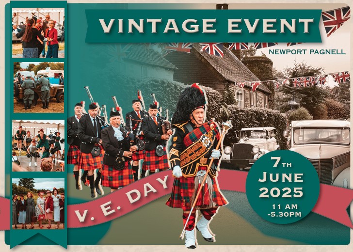 🎊 Newport Pagnell Vintage Event 2025 - Original Event Image | Adults, Automotive, Craft Fair, Creative, Date Idea, Entertainment, Family, Food/Drink, Free Entry, Fun, Kids, Market, Music, Outdoor, Social, Teens, Activities, Attractions, History & Heritage, Pubs / Restaurants | Suitable for: Accessible, Children, Family 🎊 Newport Pagnell Vintage Event 2025 - June 07, 2025 11:00 AM at 8 Queens Ave, Newport Pagnell MK16 8EU