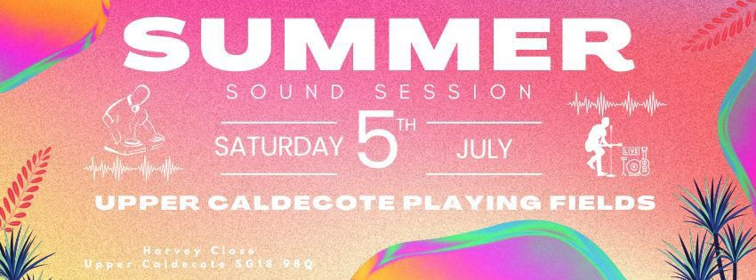 🎊 FREE Summer Sound Session 2025 at Caldecote Playing Field Pavillion, Biggleswade - Original Event Image | Adults, Date Idea, Entertainment, Family, Food/Drink, Free Entry, Fun, Music, Outdoor, Social, Baby/Toddlers, Nightlife, Play Area | Suitable for: Family, Parking Onsite, Toilets, Children 🎊 FREE Summer Sound Session 2025 at Caldecote Playing Field Pavillion, Biggleswade - July 05, 2025 03:00 PM at Caldecote Playing Fields Association, Harvey Close, Biggleswade SG18 9BQ