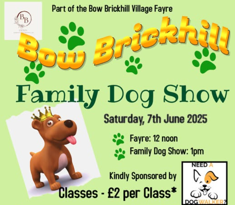 🐶 Bow Brickhill Village Fayre and Dog Show 2025 at The Sports Pavilion at The Sports Pavilion, Rushmere Close, Bow Brickhill, Milton Keynes, MK17 9JB | Adults, Charity, Craft Fair, Date Idea, Entertainment, Family, Food/Drink, Free Entry, Fun, Kids, Low Cost, Music, Outdoor, Social, Weather Permitting, Activities, Play Parks | Suitable for: Dog Friendly, Accessible, Children, Family 🐶 Bow Brickhill Village Fayre and Dog Show 2025 at The Sports Pavilion - Event Image 2 June 07, 2025 12:30 PM