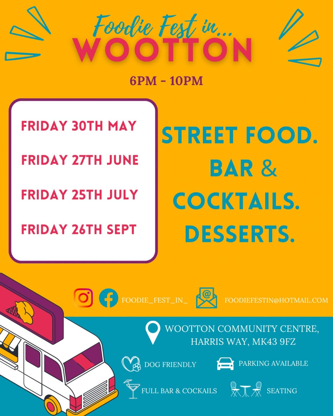 😋 Foodie Fest 2025 at Wootton Community Centre  - Event Image 2 May 30, 2025 06:00 PM
