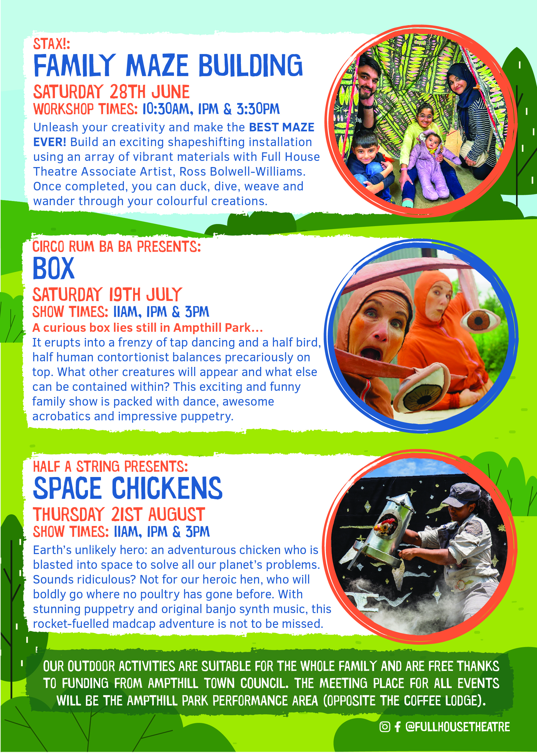 📦 Circo Rum Ba Ba Presents: Box - Ampthill Park (FREE) at Woburn St, Ampthill Park, Ampthill, Bedfordshire MK45 2HX | Free, Advance Booking, Baby/Toddlers, Entertainment, Family, Free Entry, Kids, Outdoor, Play Parks, Theatre, Ticket Event | Suitable for: Dog Friendly, Baby Changing, Free Parking, Parking Onsite, Toilets 📦 Circo Rum Ba Ba Presents: Box - Ampthill Park (FREE) - Event Image 2 July 19, 2025 11:00 AM