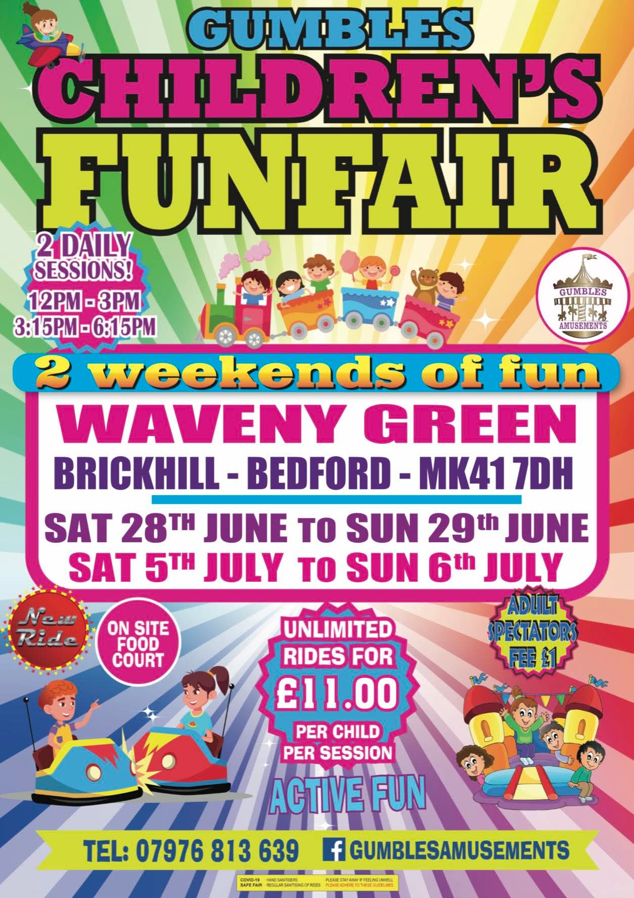 🎡 Gumbles Funfair June/July 2025 - Brickhill, Bedford at Waveny Green, Brickhill, Bedford, MK41 7DH | Attractions, Baby/Toddlers, Family, Food/Drink, Fun, Fun Fair, Kids, Outdoor, Pay On Entry, Play Area, Weather Permitting | Suitable for: Children, Family, Toilets 🎡 Gumbles Funfair June/July 2025 - Brickhill, Bedford - Event Image 4 July 05, 2025