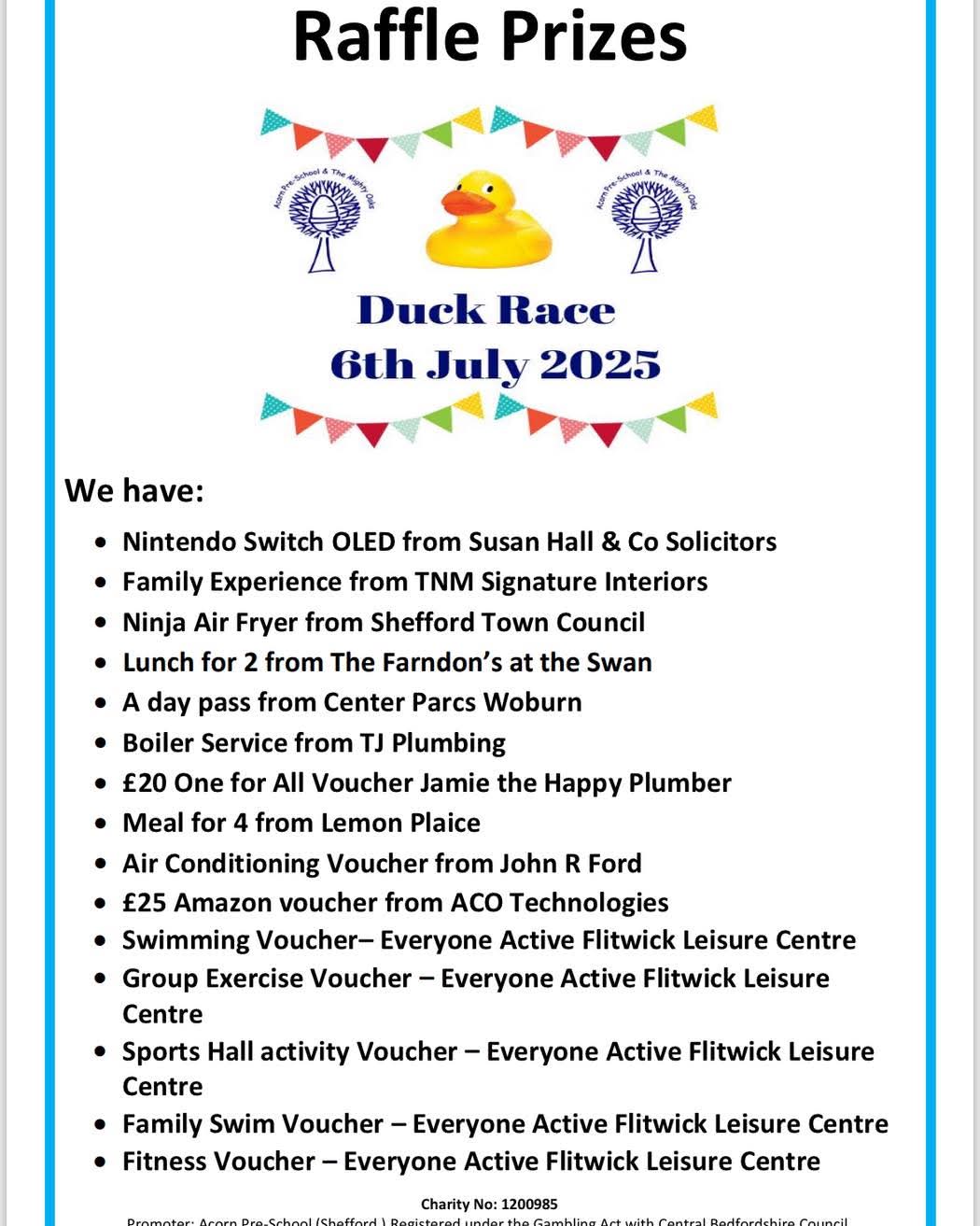 🦆 Shefford Annual Duck Race 2025 at Farndons at The Swan, 2 Bedford Rd, Shefford SG17 5DJ | Annual, Charity, Entertainment, Family, Free Entry, Fun, Kids, Low Cost, Outdoor, Social, Stalls, Walks, Adults, Water | Suitable for: Accessible, Children, Family 🦆 Shefford Annual Duck Race 2025 - Event Image 2 July 06, 2025 12:00 PM