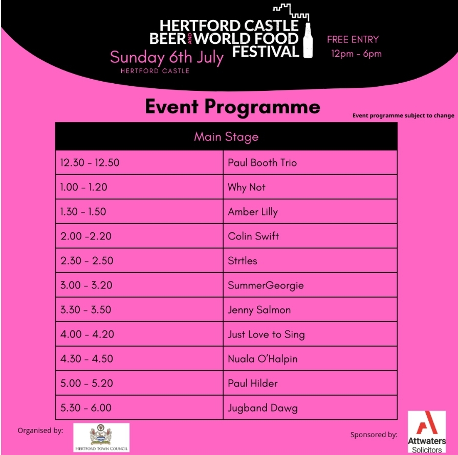 🏰 Hertford Castle Beer and World Food Festival 2025 - FREE ENTRY at Hertford Castle, Castle Street, SG14 1HR | Adults, Date Idea, Entertainment, Family, Food/Drink, Free Entry, Fun, History & Heritage, Indoor, Kids, Outdoor, Stalls, Music | Suitable for: Accessible, Baby Changing, Children, Family, Toilets, Wheelchair Friendly, Dog Friendly 🏰 Hertford Castle Beer and World Food Festival 2025 - FREE ENTRY - Event Image 2 July 06, 2025 12:00 PM
