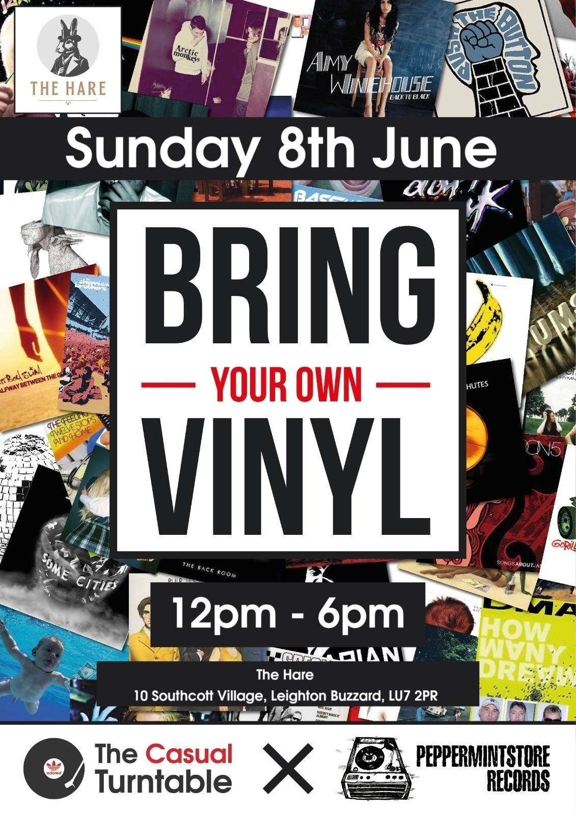 💿 Bring Your Own Vinyl The Hare, Southcott Village, Leighton Buzzard - Original Event Image | Adults, Family, Food/Drink, Free Entry, Fun, Outdoor, Pubs / Restaurants, Social, Indoor, Music | Suitable for: Family, Toilets, Parking Onsite 💿 Bring Your Own Vinyl The Hare, Southcott Village, Leighton Buzzard - June 08, 2025 12:00 PM at The Hare, 10 Southcott Village, Leighton Buzzard, LU7 2PR
