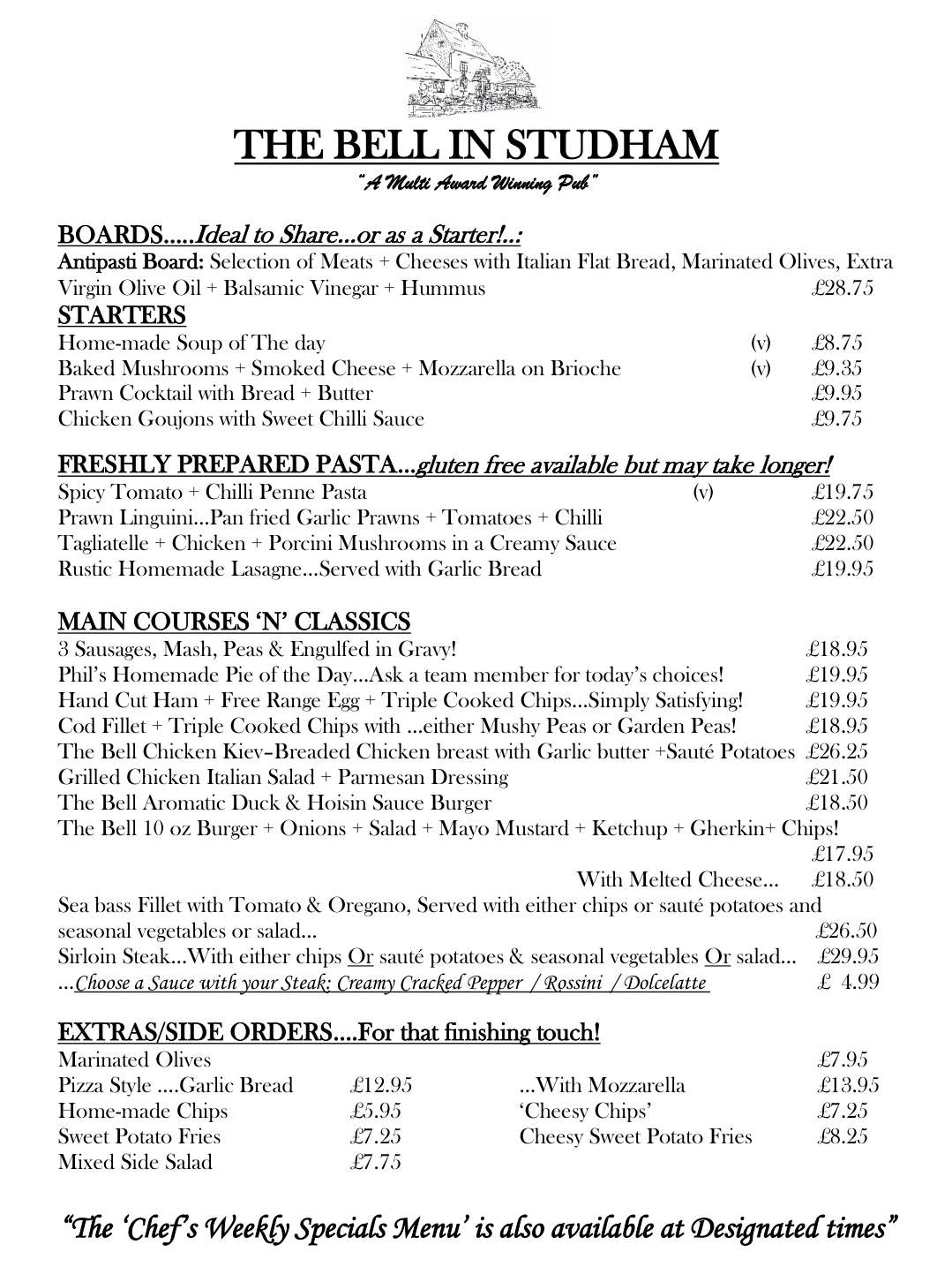 🍕 Buy One Get One Free Pizza at The Bell in Studham     - Event Image 8 June 26, 2025 05:00 PM