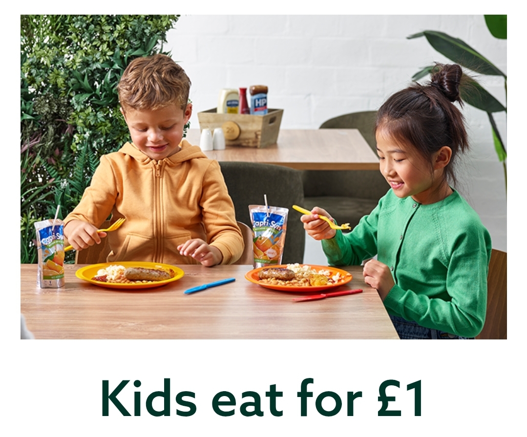 🧒 Kids eat for £1* at Dobbies Garden Centre! | Categories: Food & Drink 🧒 Kids eat for £1* at Dobbies Garden Centre! - $1.00
