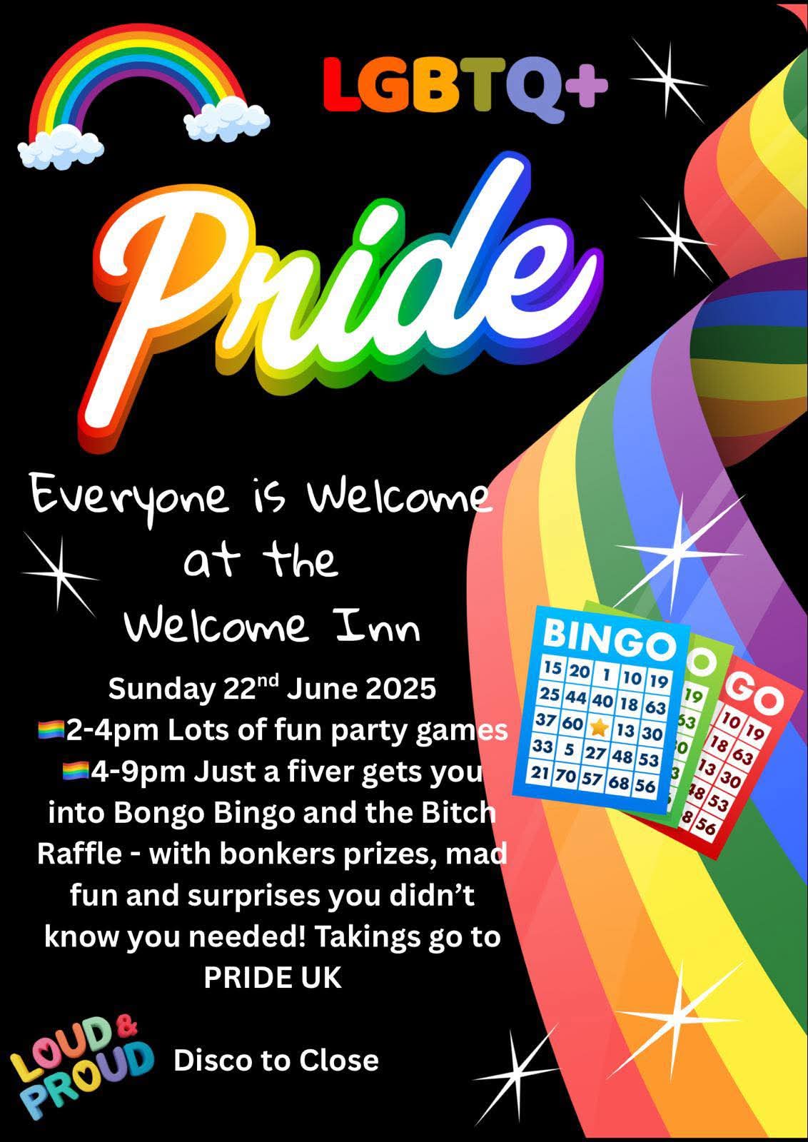 🏳️🌈 Pride Madness Weekend 2025 at The Welcome Inn, Rushden at The Welcome Inn, Irchester Road, Rushden, NN10 9QU | Adults, Charity, Entertainment, Food/Drink, Fun, Indoor, Music, Nightlife, Pubs / Restaurants, Rainy Days, Social, LGBTQ, Free Entry | Suitable for: Toilets 🏳️🌈 Pride Madness Weekend 2025 at The Welcome Inn, Rushden - Event Image 4 June 21, 2025 02:00 PM