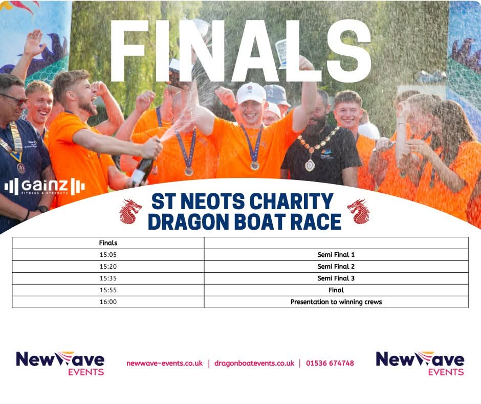 🐲 St Neots Dragon Boat Race 2025 - Event Image 5 August 16, 2025 10:00 AM