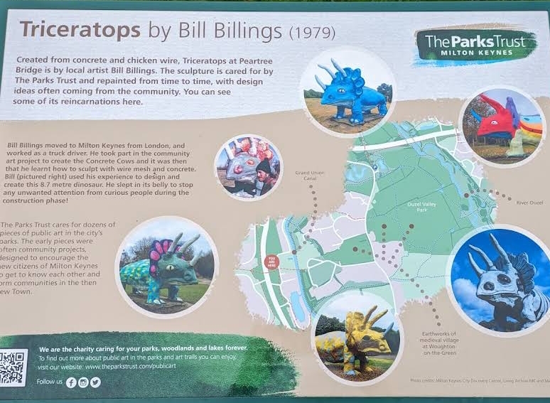 🦕 Triceratops sculpture - Pear Tree Bridge, Milton Keynes at The Triceratops (Bill Billings 1979), Peartree Bridge, Milton Keynes MK6 3DQ
| Activities, Baby/Toddlers, Family, Free, Free Entry, Fun, Half Term, Kids, Outdoor, Parks, Walks | Suitable for: Dog Friendly, Family, Toilets 🦕 Triceratops sculpture - Pear Tree Bridge, Milton Keynes - Event Image 2 July 30, 2025 11:00 AM