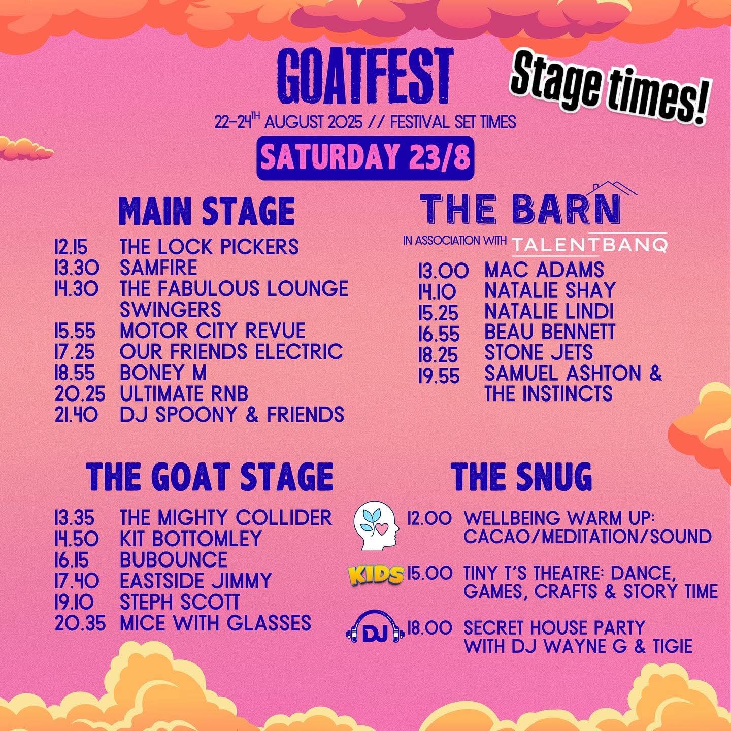 🎊 GOATFEST 2025 - Hertfordshire (🏕 Camping available) - Event Image 6 August 23, 2025 05:00 PM