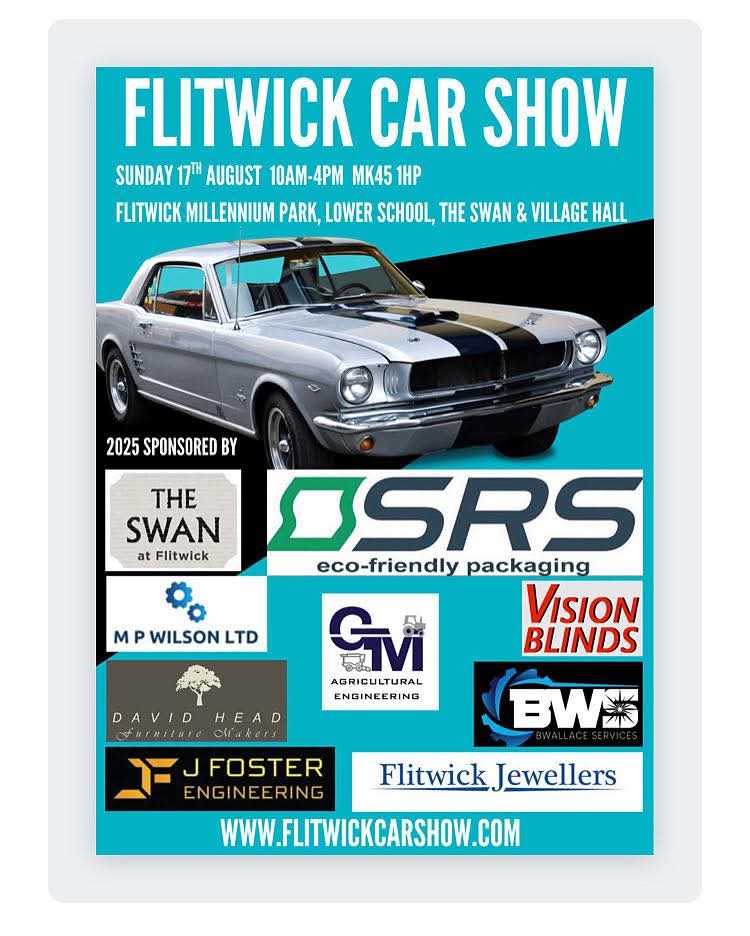 π Flitwick Car Show 2025 at Flitwick Village Hall
Dunstable Road
Flitwick
Bedfordshire
MK45 1HP | Adults, Attractions, Automotive, Entertainment, Family, Food/Drink, Free Entry, Fun, Kids, Outdoor, Play Parks, Pubs / Restaurants, Stalls, Teens | Suitable for: Accessible, Family, Free Parking, Toilets π Flitwick Car Show 2025 - Event Image 2 August 17, 2025 10:00 AM