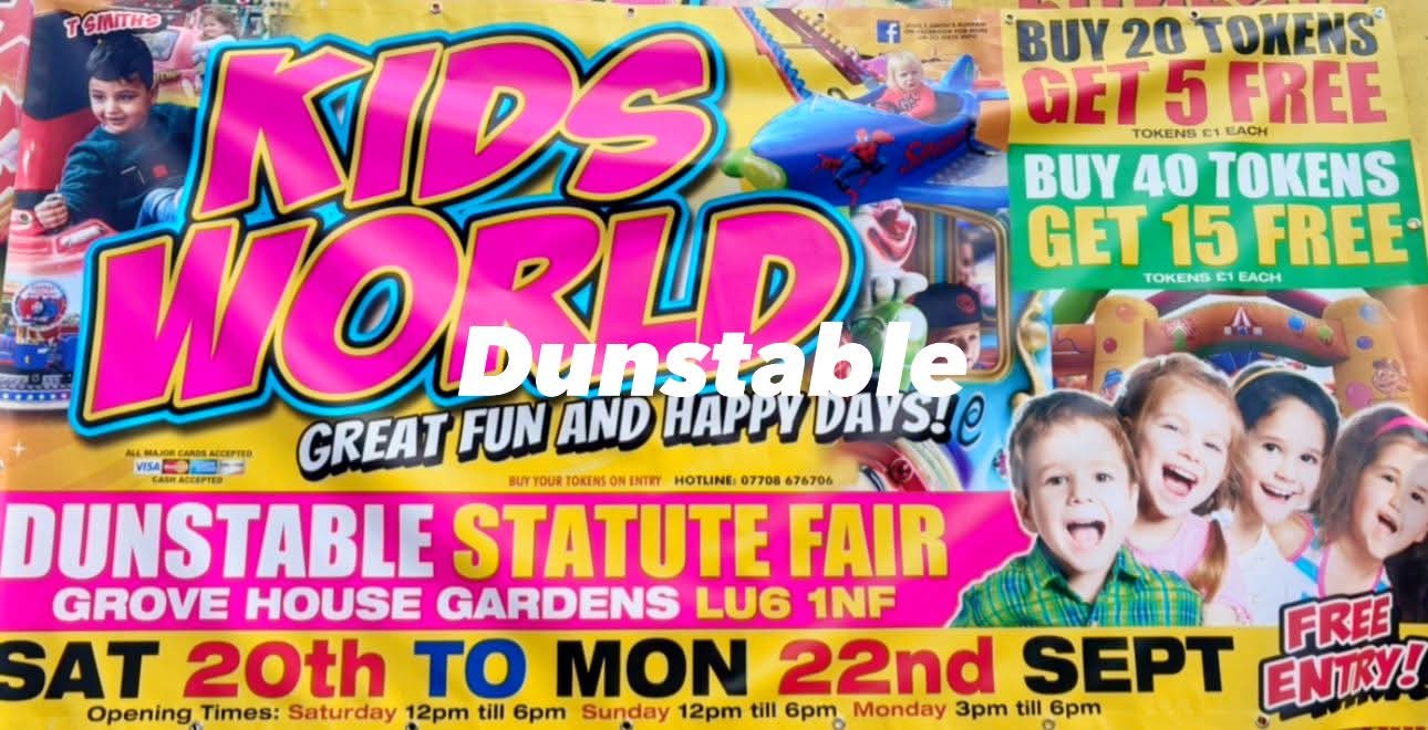 🎡 Dunstable Funfair - Grove House Gardens - Event Image 2 September 22, 2025 03:00 PM