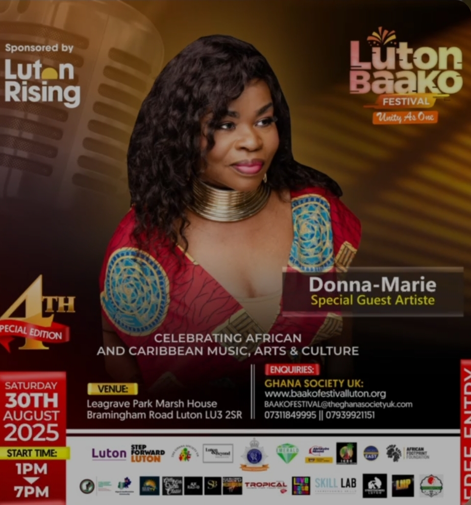 🎊 Luton Baako Festival 2025 at Leagrave Park Marsh House, Bramingham Road, Luton LU3 2SR | Adults, Entertainment, Family, Food/Drink, Free Entry, Fun, Kids, Music, Outdoor, Social, Teens | Suitable for: Family 🎊 Luton Baako Festival 2025 - Event Image 5 August 30, 2025 01:00 PM