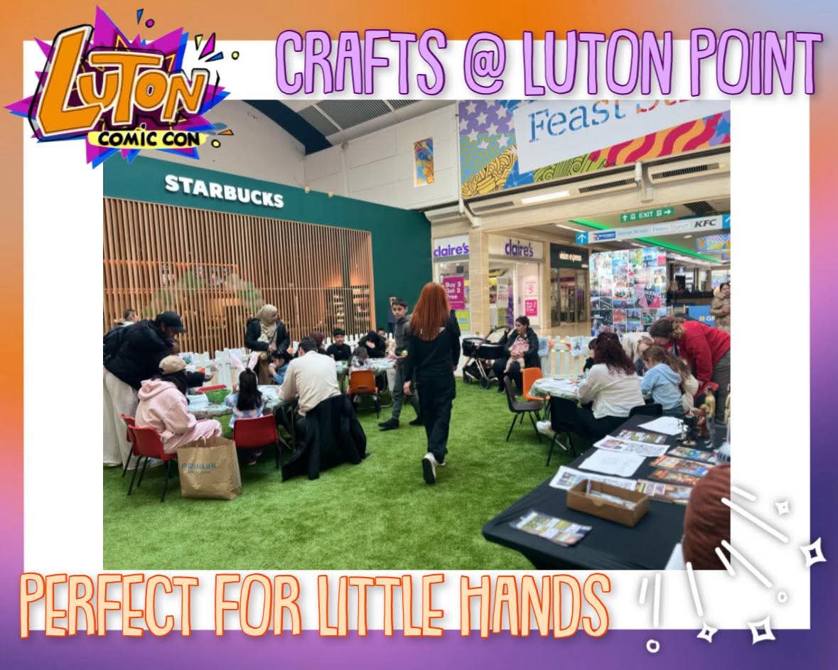 🦸♂️ Luton Comic con 2025 at Luton Library Theatre, St George's Square, Luton, Bedfordshire, LU1 2NG | Entertainment, Family, Fun, Indoor, Rainy Days, Activities, Adults, Attractions, Creative, Kids, Outdoor, Teens, Free, Free Entry | Suitable for: Accessible, Family, Toilets, Wheelchair Friendly 🦸♂️ Luton Comic con 2025 - Event Image 6 September 06, 2025 10:00 AM