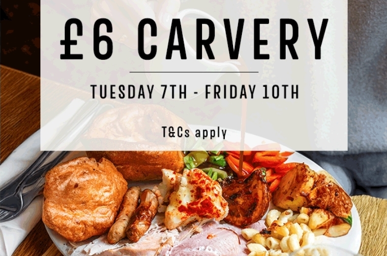 😋 Toby Carvery for only £6! - October 2025 - $6.00  Valid from October 07, 2025 until October 10, 2025