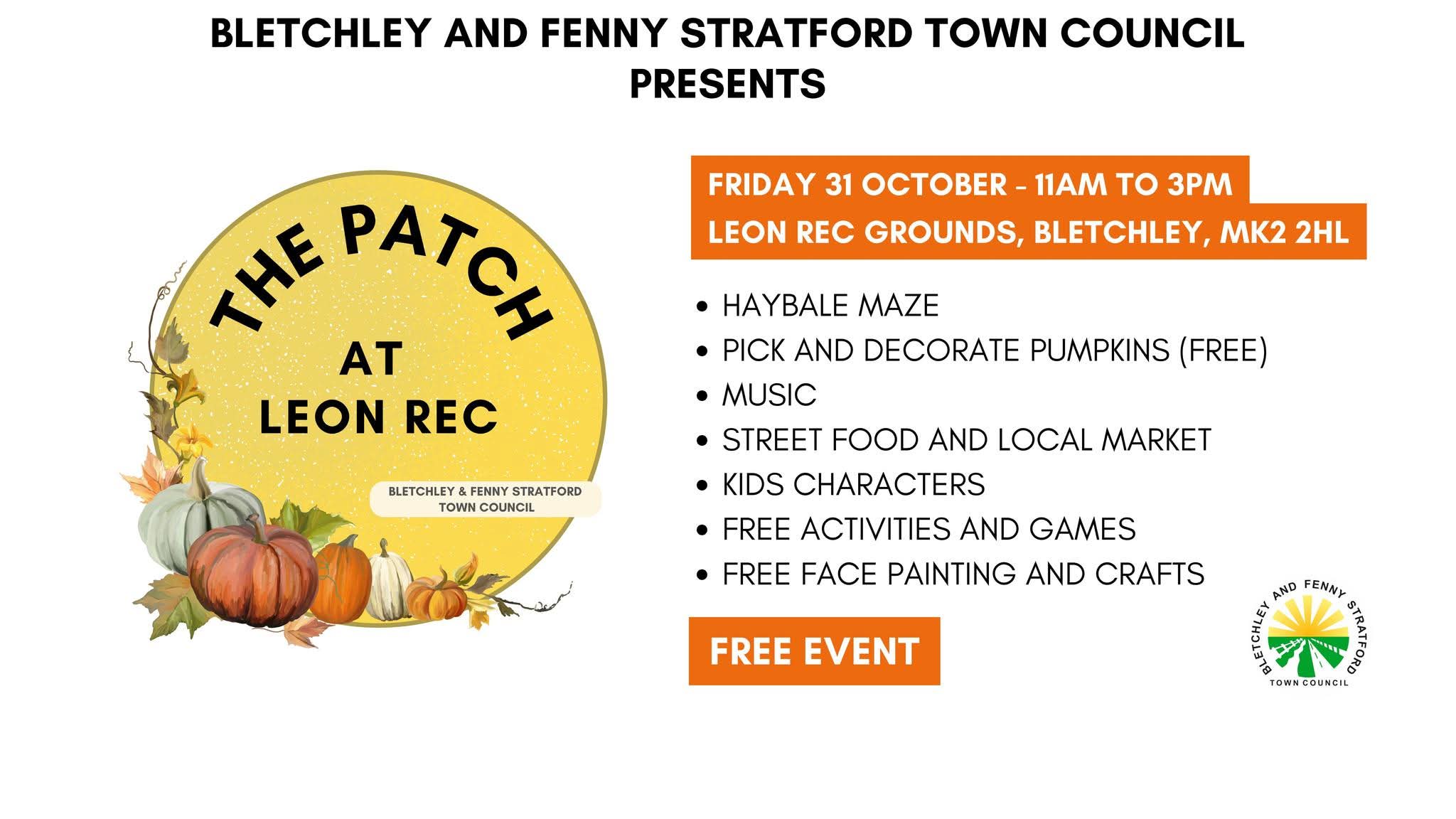 🎃 The Patch 2025 (Free) - Bletchley  - Event Image 2 October 31, 2025 11:00 AM