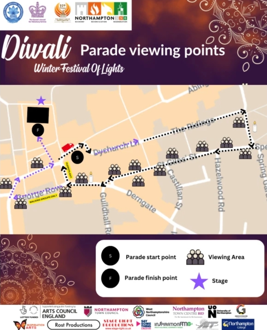 💫 Northampton Diwali Winter Festival of Lights 2025 - Market Square at Market Square, Northampton, NN1 2DN | Adults, Entertainment, Family, Free Entry, Fun, Music, Outdoor, Food/Drink | Suitable for: Children, Family, Accessible 💫 Northampton Diwali Winter Festival of Lights 2025 - Market Square - Event Image 2 October 18, 2025 10:00 AM