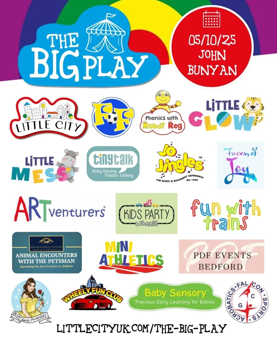 🎉 The Big Play 2025 - John Bunyan Sports and Fitness Centre, Bedford  - Event Image 2 October 05, 2025 09:00 AM