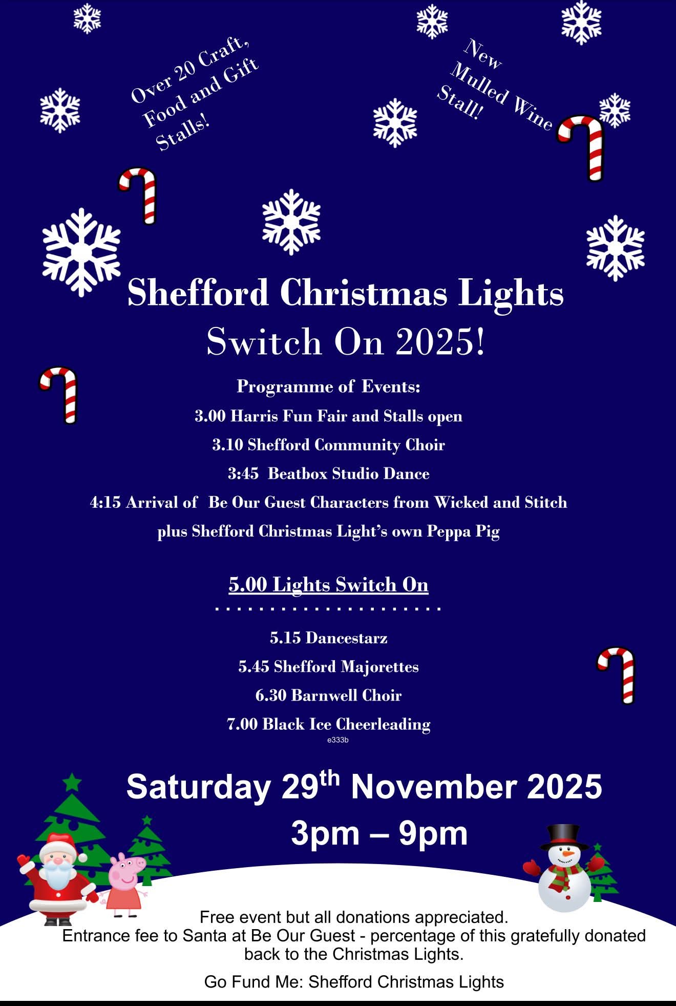 🎄 Shefford Christmas Light Switch On 2025  - Event Image 2 November 29, 2025 03:00 PM