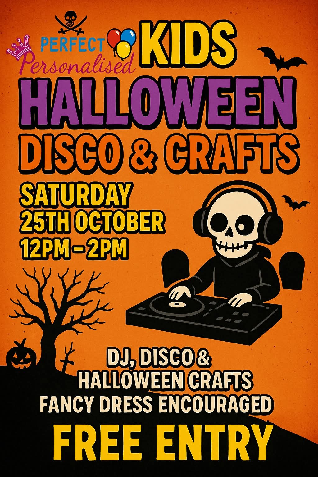 🕺Free Kids Halloween Party - The Market Cross, Dunstable  at The Market Cross, 14 Luton Rd, Dunstable LU5 4JN | Food/Drink, Social, Baby/Toddlers, Family, Free Entry, Fun, Indoor, Kids, Music, Play Area, Pubs / Restaurants, Rainy Days | Suitable for: Accessible, Baby Changing, Blue Badge Parking, Free Parking, Parking Onsite, Toilets, Wheelchair Friendly, Family 🕺Free Kids Halloween Party - The Market Cross, Dunstable  - Event Image 2 October 25, 2025 12:00 PM