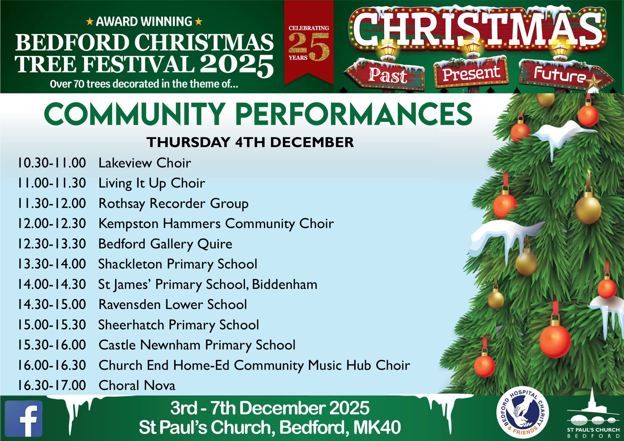 🎄 Bedford Christmas Tree Festival 2025 - Event Image 10 December 03, 2025 10:00 AM