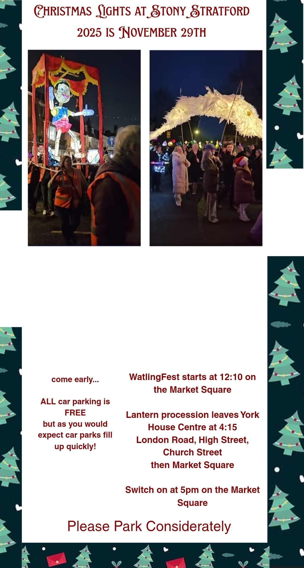 🎄 Stony Stratford Christmas Light Switch On 2025  - Event Image 7 November 29, 2025 10:00 AM