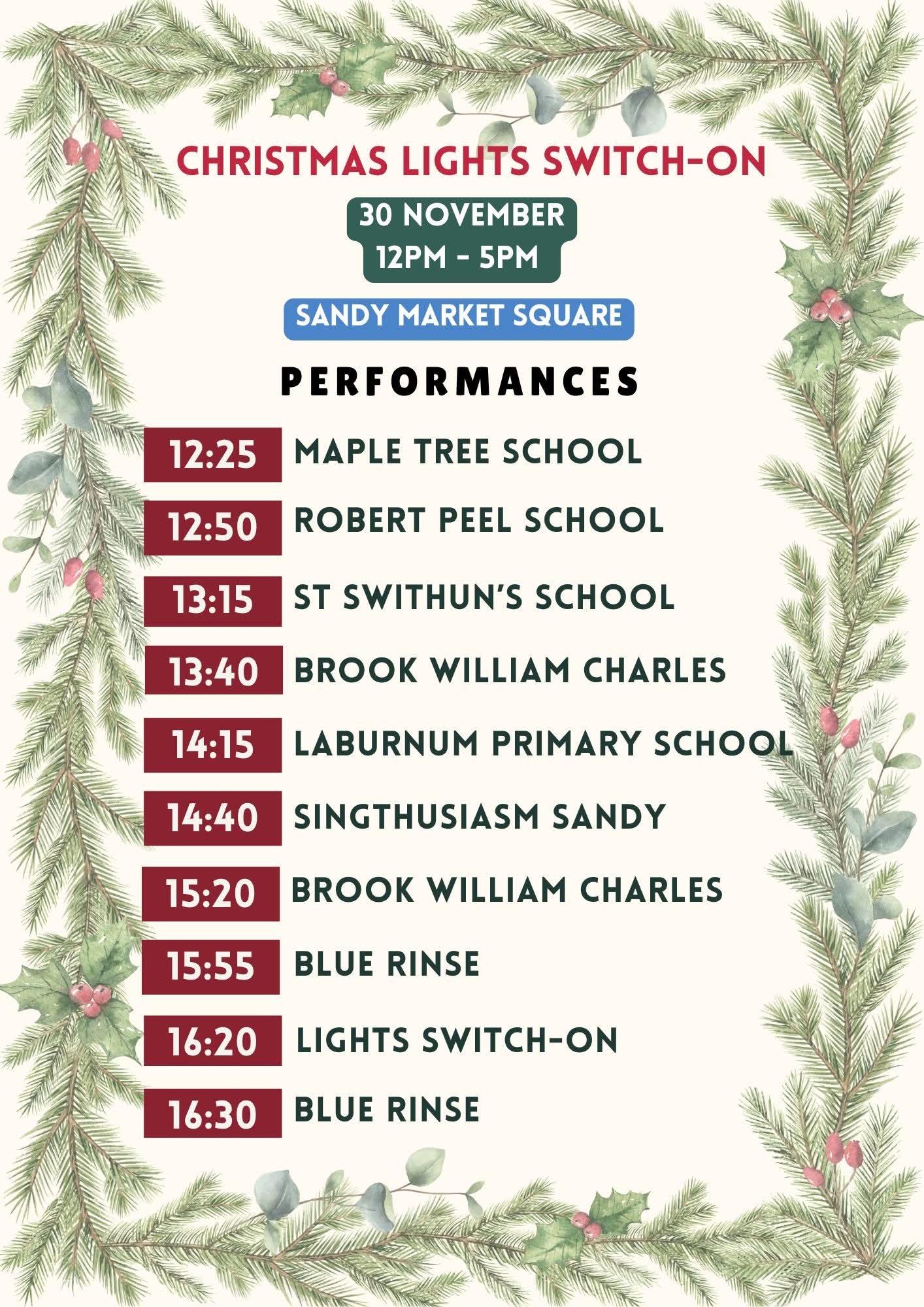 🎄 Sandy Christmas Light Switch On 2025  - Event Image 4 November 30, 2025 12:00 PM