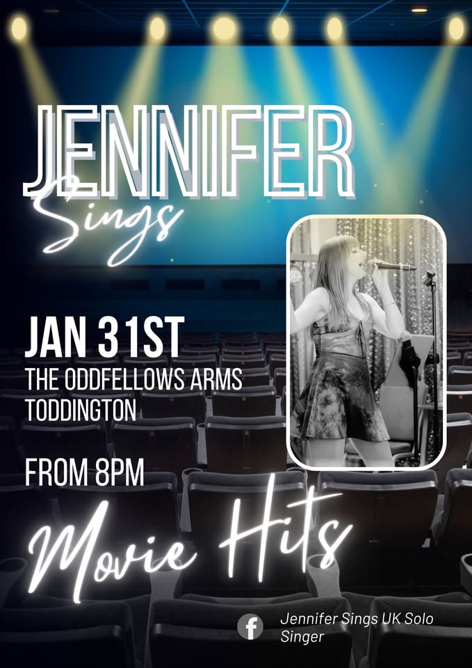 🎤 Jennifer Sings - The Odd Fellow's Arms, Toddington - January 31, 2026 08:00 PM at The Odd Fellow's Arms, 9 Market Square, Toddington. LU5 6BP