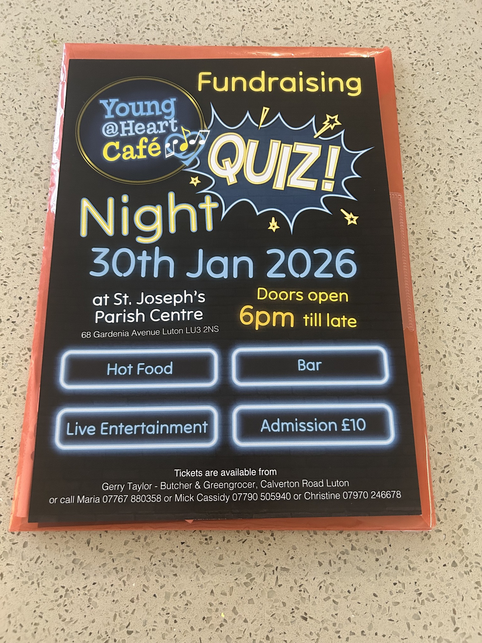 ❓️Quiz Night - St Joseph's Parish Centre, Luton - January 30, 2026 06:00 PM at St Joseph's Parish Centre, 68 Gardenia Ave, Luton LU3 2NS