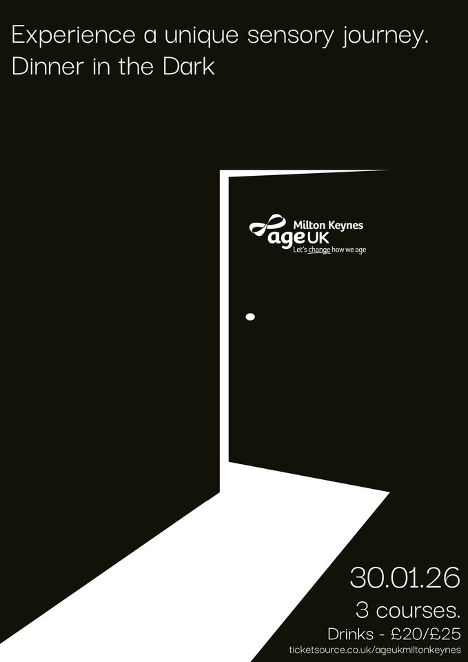 🖤 Meal In the Dark - The Peartree Centre, Milton Keynes - January 30, 2026 06:00 PM at The Peartree Centre, 1 Chadds Ln, Milton Keynes, MK6 3EB