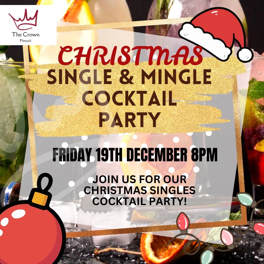 💘 Free Entry Single & Mingle Party - The Crown, Flitwick - Event Image 2 December 19, 2025 08:00 PM