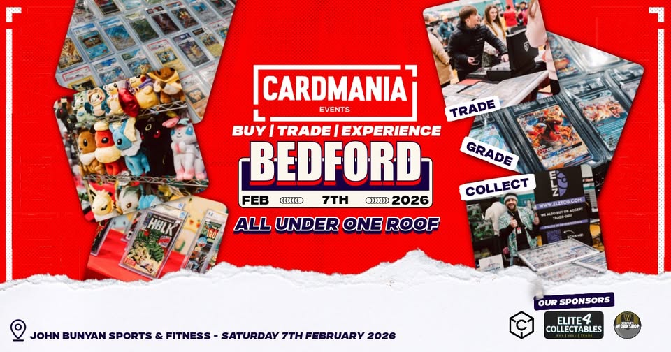 🃏 Cardmania 2026 - John Bunyan Sports & Fitness, Bedford - February 07, 2026 10:00 AM at John Bunyan Sports & Fitness, Mile Road, Bedford, MK42 9TS