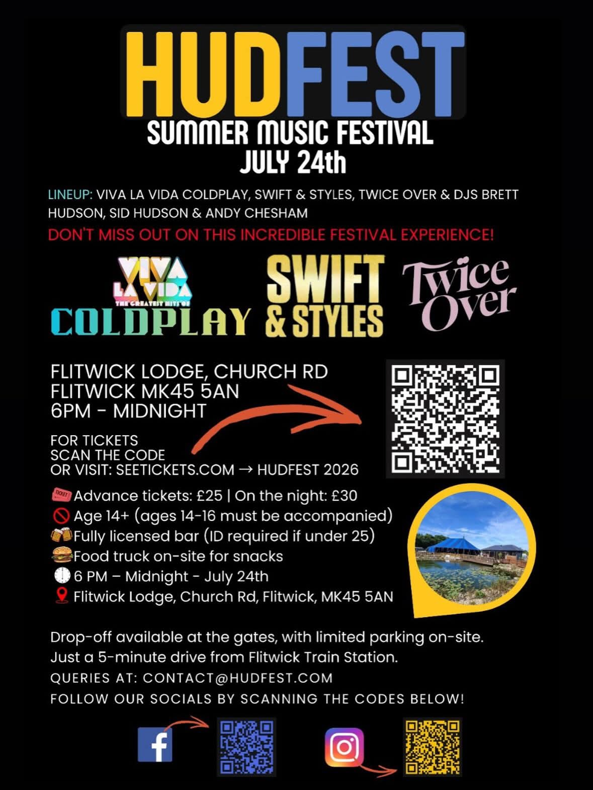 🎧 Hudfest 2026 - Flitwick Lodge  - Event Image 2 July 24, 2026 06:00 PM