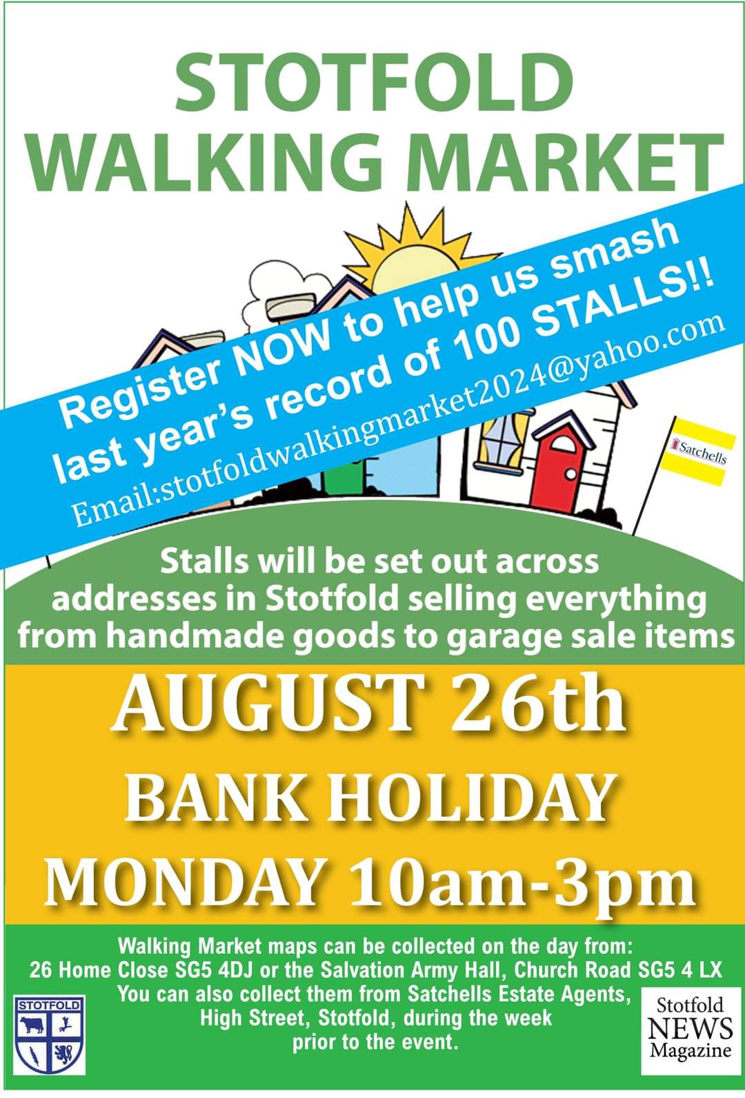 🚶‍♀️Stotfold Walking Market 2024 - OVER 100 STALLS! - Event Image 2 August 26, 2024 10:00 AM
