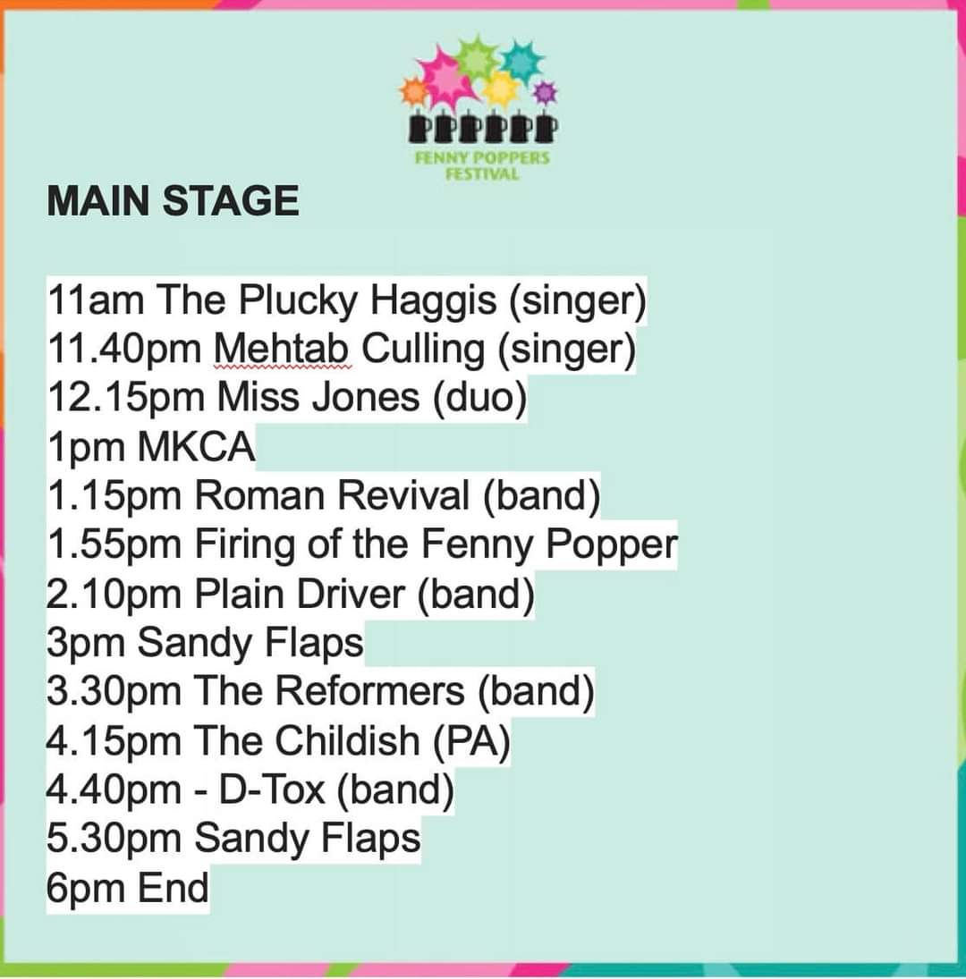 🥳 Fenny Poppers Festival - Fenny Stratford - Event Image 5 August 18, 2024 11:00 AM