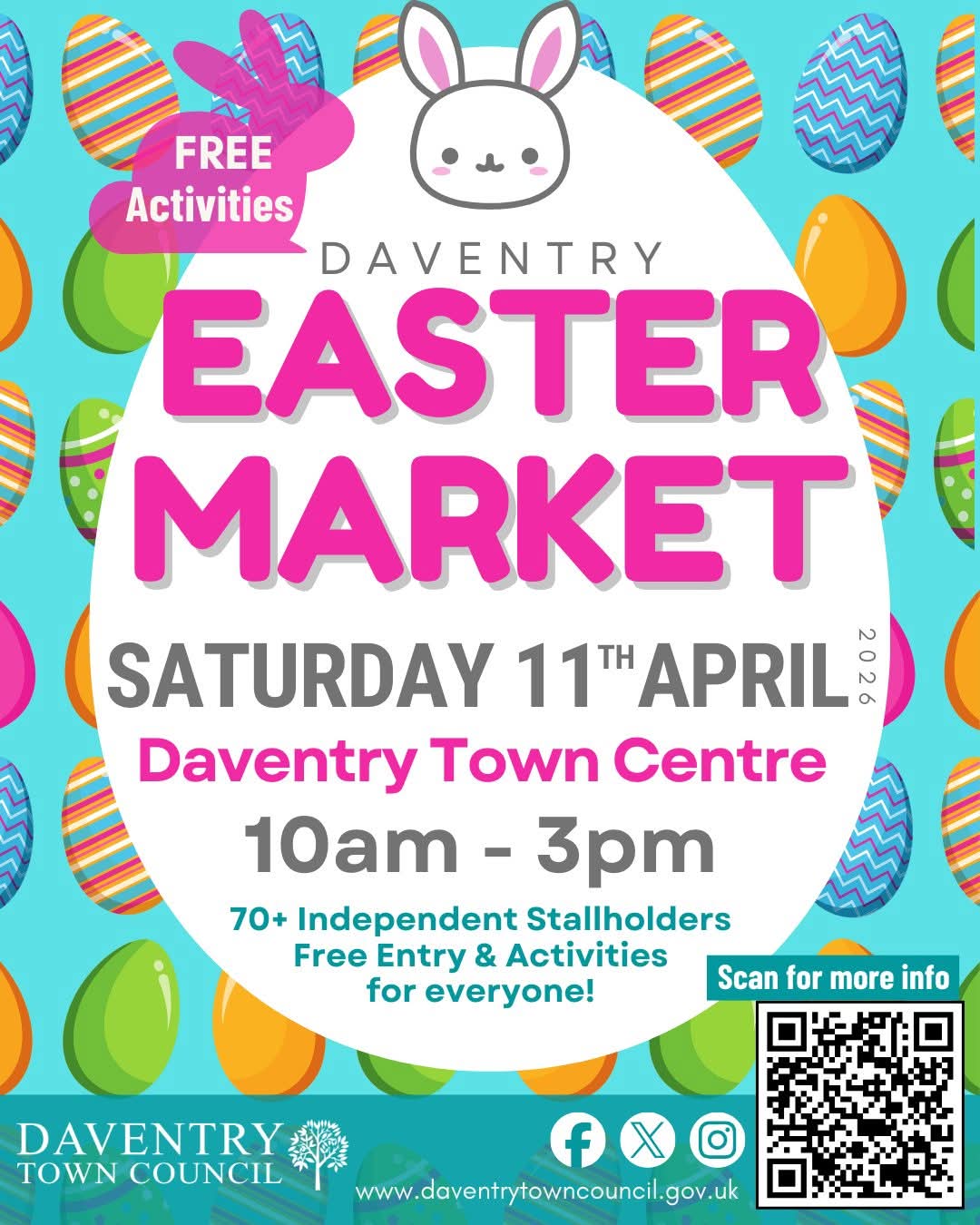 🐰 Daventry Easter Market 2026  - Event Image 2 April 11, 2026 10:00 AM