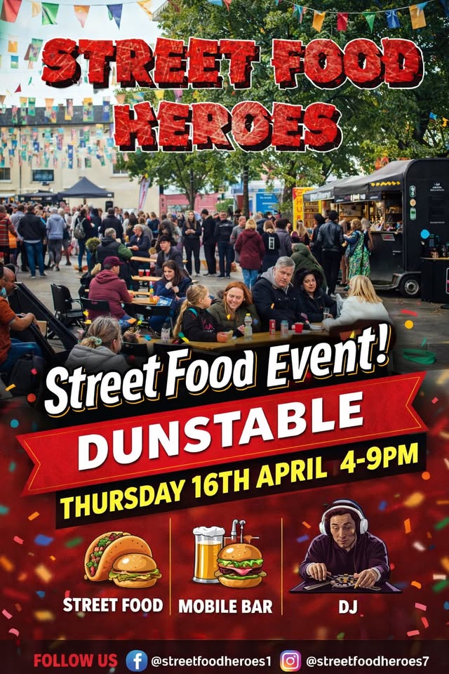 😋 Street Food Heroes, April 2026 - Ashton Square - April 16, 2026  at Ashton Square, Dunstable, Bedfordshire Dunstable LU6 3HA