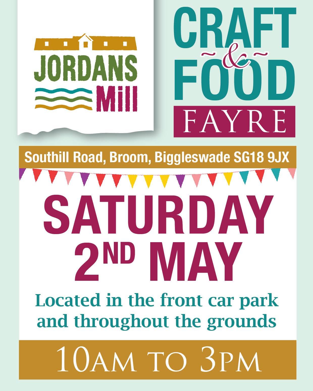 ✨️ Craft & Food Farye May 2026 - Jordans Mill, Broom - Event Image 2 May 02, 2026 10:00 AM