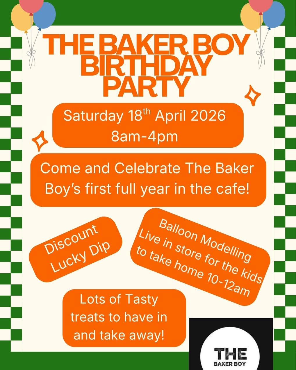 🎉 The Baker Boy 1st Birthday - Leighton Buzzard - Event Image 2 April 18, 2026 08:00 AM