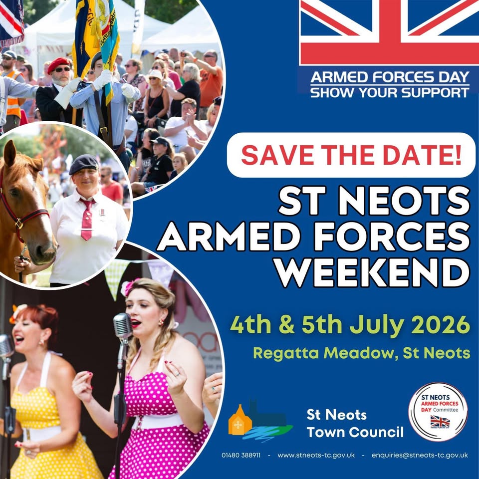 🇬🇧 St Neots Armed Forces Weekend 2026  - July 04, 2026 09:00 AM at Regatta Meadow, St Neots, Cambridgeshire, PE19 7AB