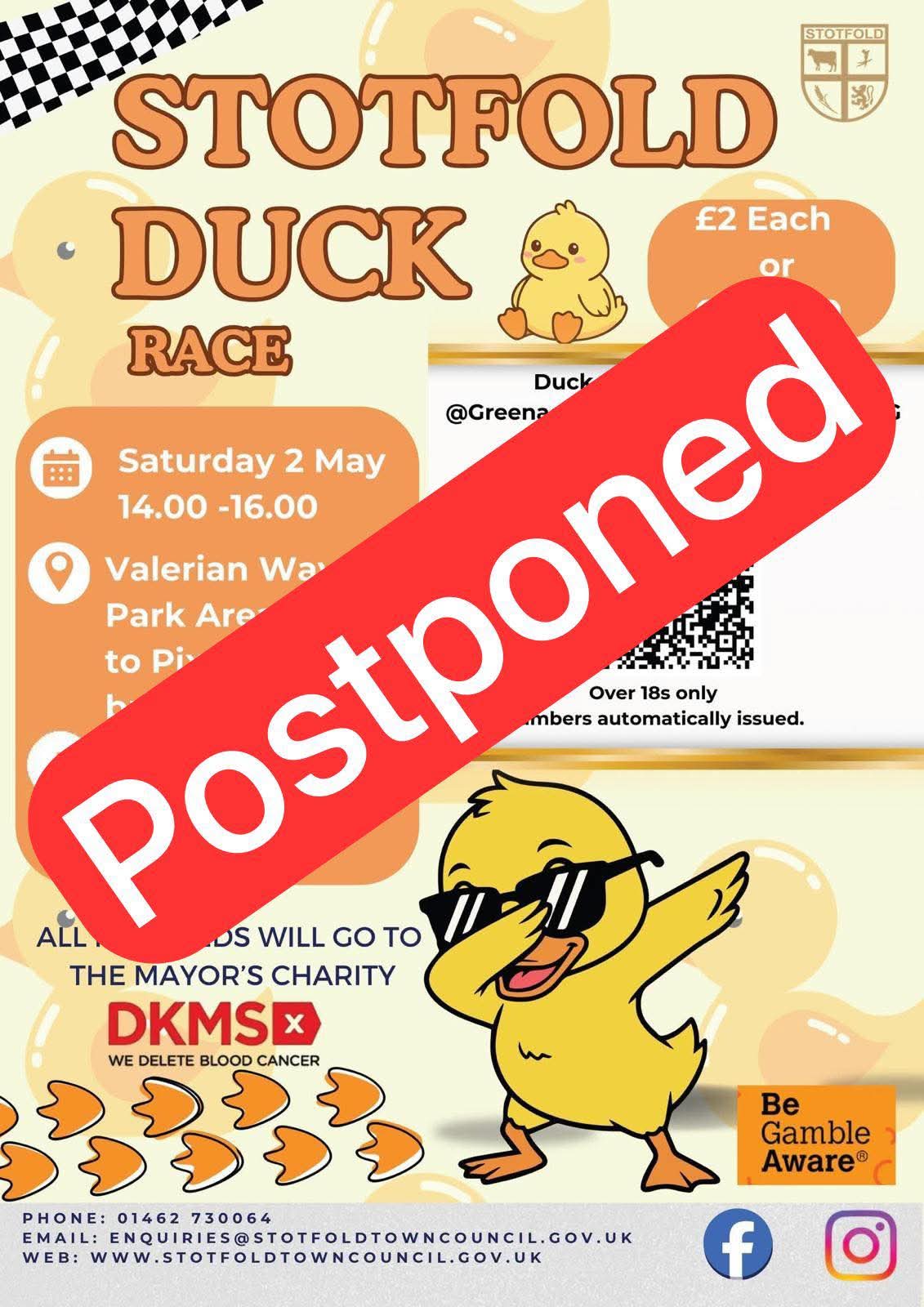 🦆 Stotfold Duck Race 2026  - Event Image 2 May 02, 2026 02:00 PM