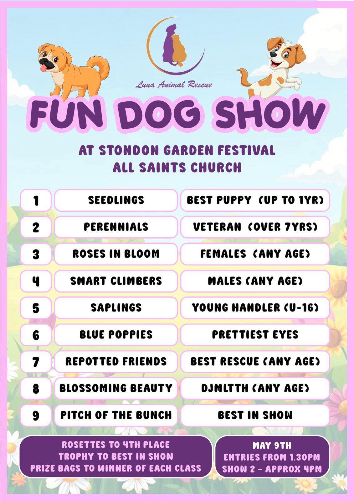 🌸 Stondon Garden Festival & Fun Dog Show 2026 - All Saints Church - Event Image 2 May 09, 2026 12:00 PM