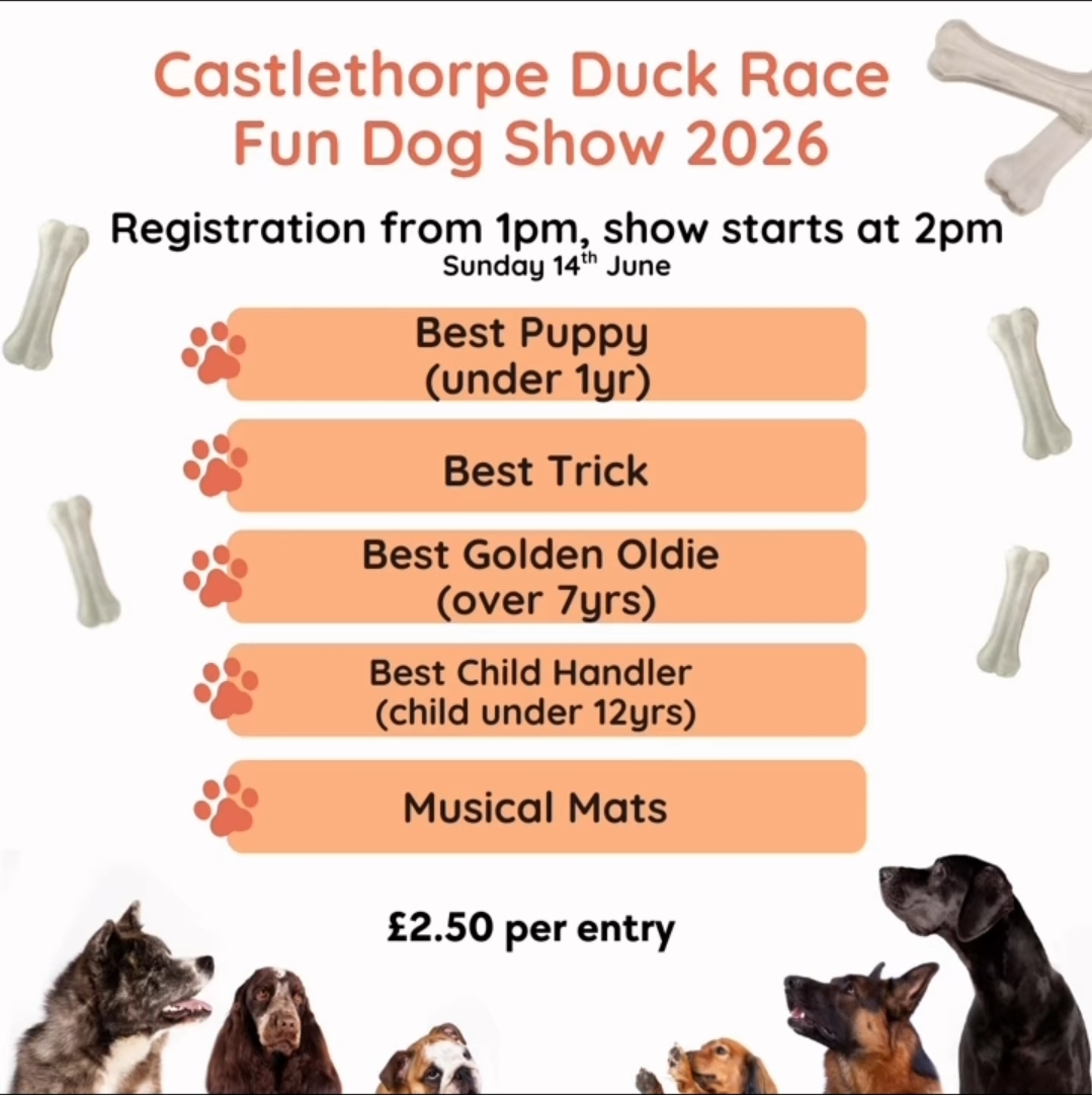 🦆Castlethorpe Duck Race & Dog Show 2026 - Milton Keynes - Event Image 2 June 14, 2026 01:00 PM