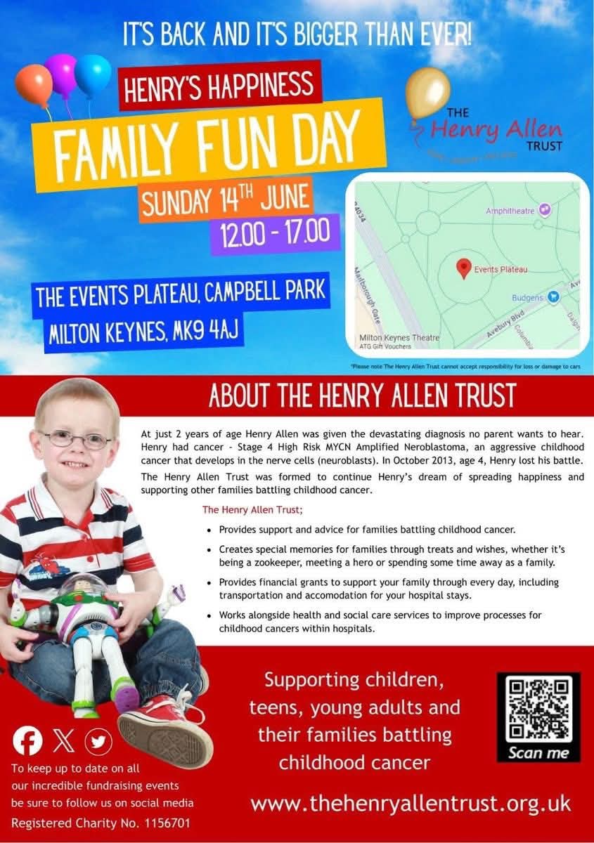 🎈Henry's Happiness Family FUNday - June 2026 - Event Image 2 June 14, 2026 12:00 PM