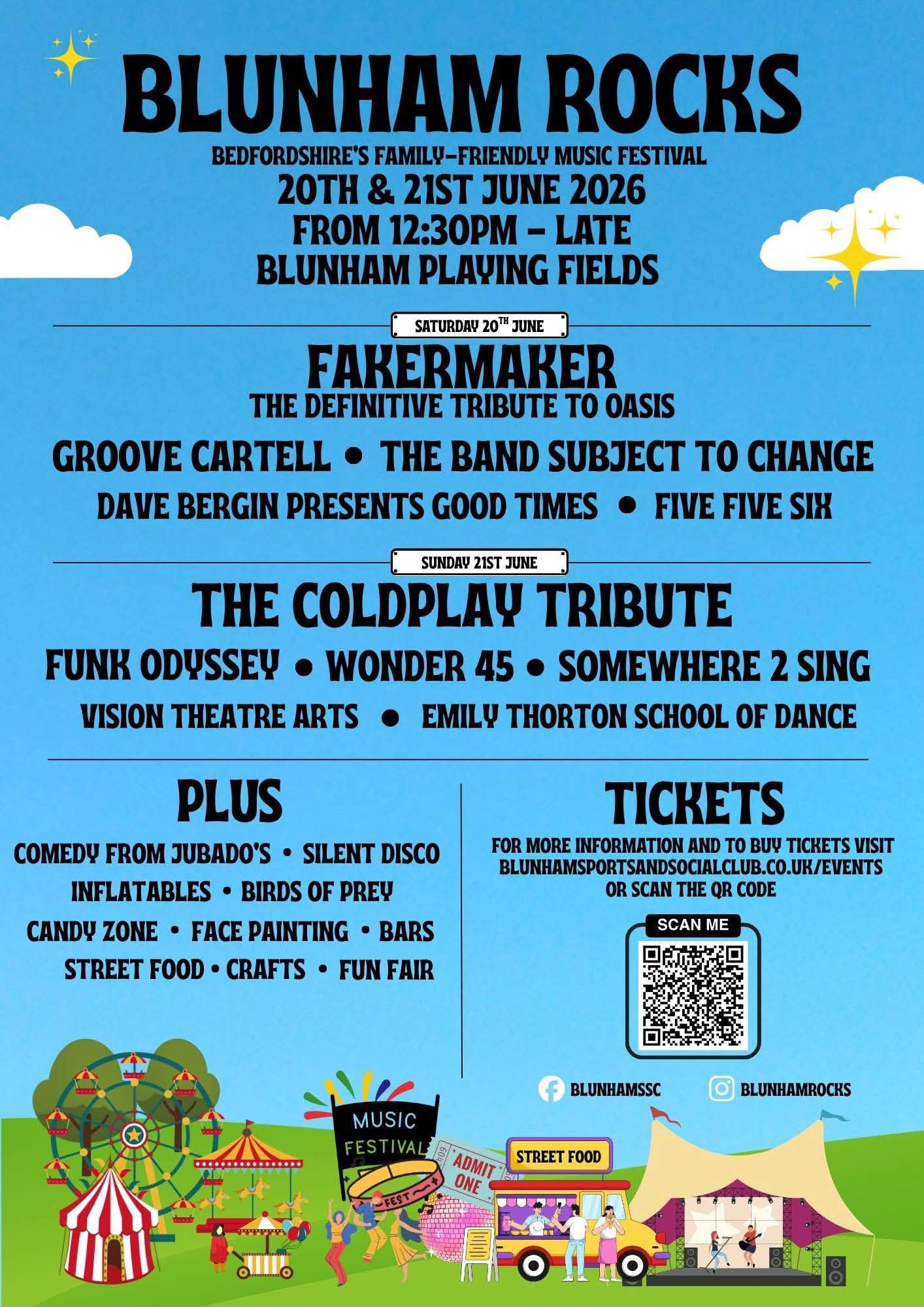 🤩 Blunham Rocks 2026  - Event Image 2 June 20, 2026 12:30 PM